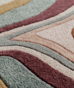 Modern vloerkleed - Skulptur Flow multi - close up, thumbnail Modern vloerkleed - Skulptur Flow multi - close up, thumbnail