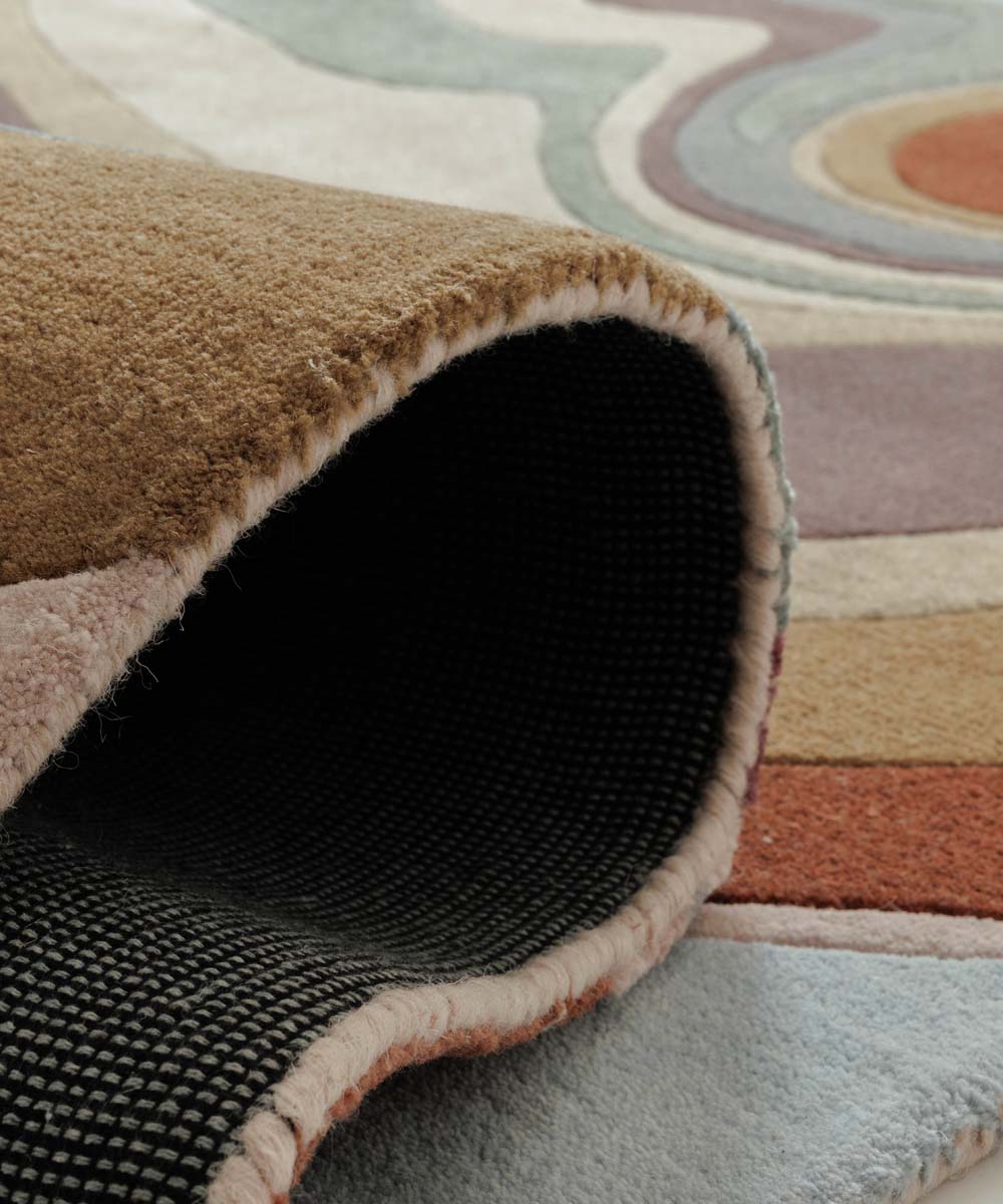 Modern vloerkleed - Skulptur Flow multi - close up Modern vloerkleed - Skulptur Flow multi - close up