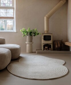 Organisch design vloerkleed - Balans Flow ivoor - sfeer