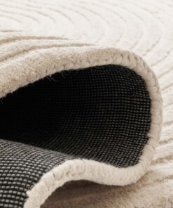 Organisch design vloerkleed - Balans Infinity ivoor - close up, thumbnail