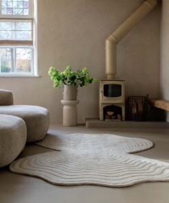 Organisch design vloerkleed - Balans Oyster ivoor - sfeer