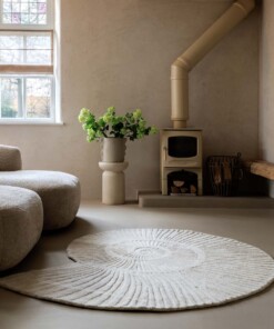 Organisch design vloerkleed  - Balans Shell ivoor - sfeer