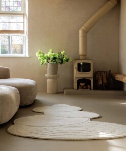 Organisch design vloerkleed - Balans Stone ivoor - sfeer