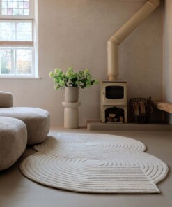 Organisch design vloerkleed - Balans Infinity ivoor - sfeer