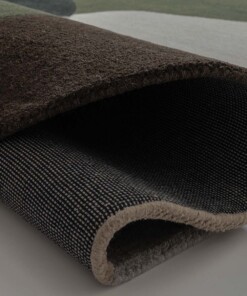 Organisch wollen vloerkleed - Dune groen - close up, thumbnail