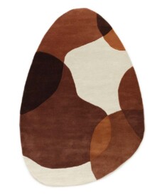 Organisch wollen vloerkleed - Dune terracotta - overzicht, thumbnail