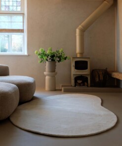 Organisch wollen vloerkleed - Flyt Pebble ivoor - sfeer