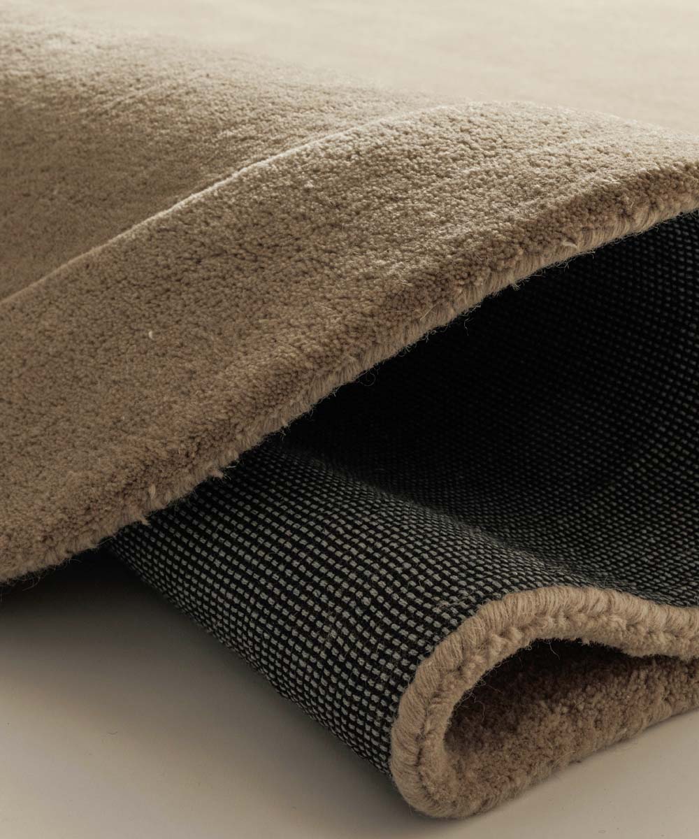 Organisch wollen vloerkleed - Flyt beige - close up Organisch wollen vloerkleed - Flyt beige - close up