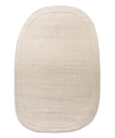 Organisch wollen vloerkleed - Flyt ivoor - overzicht, thumbnail