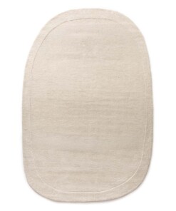 Organisch wollen vloerkleed - Flyt ivoor - overzicht