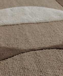 Retro vloerkleed - Summit Circles beige - close up, thumbnail Retro vloerkleed - Summit Circles beige - close up, thumbnail