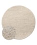 Rond berber vloerkleed Nomad ivoor - overzicht, thumbnail