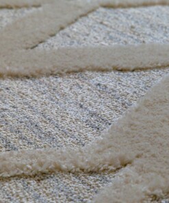 Scandinavisch vloerkleed - Fjord Dvale grijs/crème - close up, thumbnail Scandinavisch vloerkleed - Fjord Dvale grijs/crème - close up, thumbnail