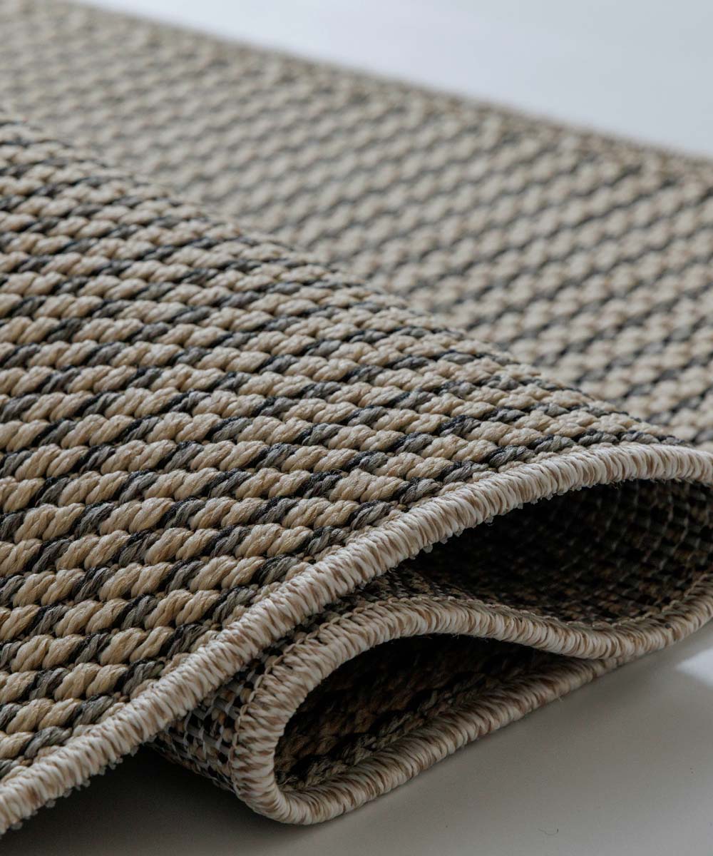 Vierkant jute buitenkleed - Sunny beige - close up Vierkant jute buitenkleed - Sunny beige - close up