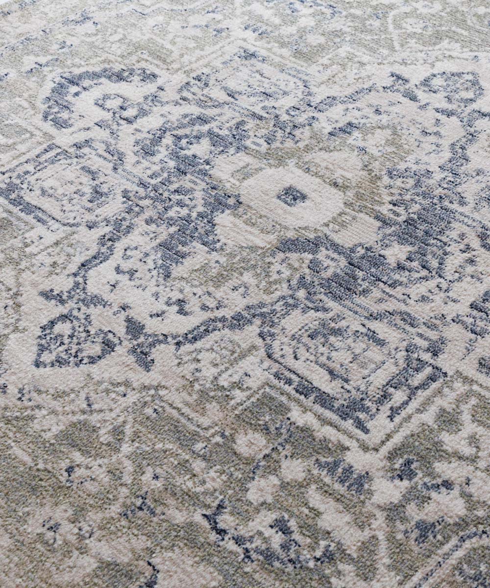 Vintage vloerkleed - Classic Marjorie groen - close up Vintage vloerkleed - Classic Marjorie groen - close up