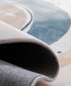 Wasbaar kindervloerkleed - Fluffito Hartjes multi - close up, thumbnail Wasbaar kindervloerkleed - Fluffito Hartjes multi - close up, thumbnail