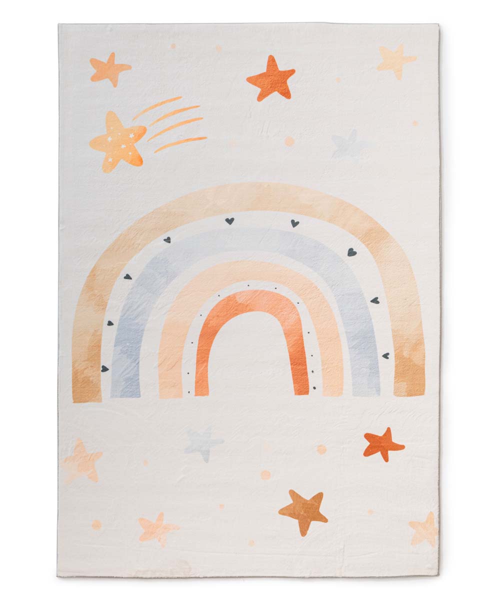 Wasbaar kindervloerkleed - Fluffito Regenboog multi - overzicht Wasbaar kindervloerkleed - Fluffito Regenboog multi - overzicht