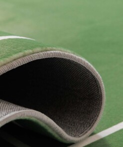 Wasbaar kindervloerkleed - Fluffito Strike groen - close up, thumbnail