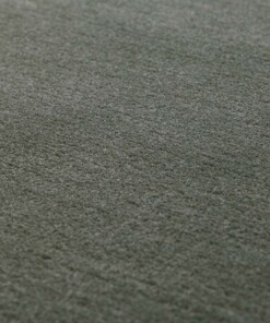 Wasbaar vloerkleed rond - Softwash saliegroen - close up, thumbnail