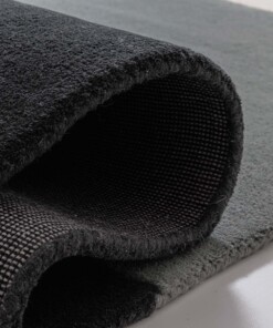 Wollen vloerkleed - Dune groen - close up, thumbnail