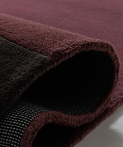 Wollen vloerkleed - Dune paars - close up