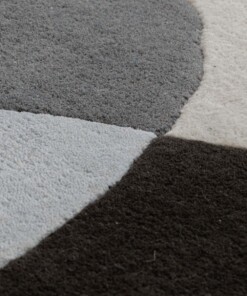 Wollen vloerkleed - Dune paars - close up, thumbnail