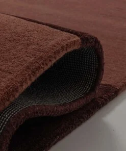 Wollen vloerkleed - Dune terracotta - close up