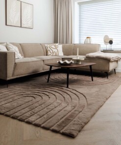 Fluffy vloerkleed - Carvy taupe - sfeer