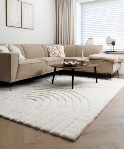 Fluffy vloerkleed - Carvy crème - sfeer