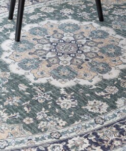 Buitenkleed ovaal Vintage - Valenca Nova donkergroen - close up, thumbnail