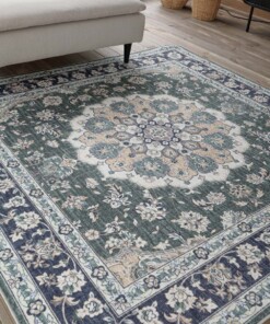 Buitenkleed vierkant Vintage - Valenca Nova donkergroen - close up, thumbnail Buitenkleed vierkant Vintage - Valenca Nova donkergroen - close up, thumbnail