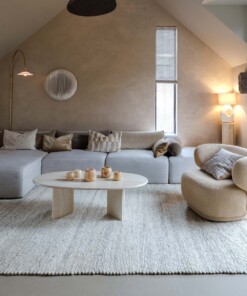Wollen vloerkleed - Heimur grijs/naturel - sfeer