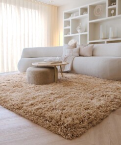 Shaggy vloerkleed - Sveve beige - sfeer