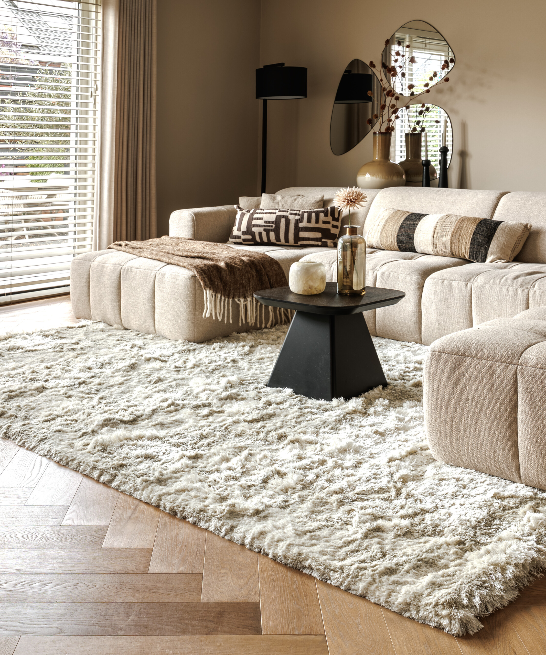 Velvet vloerkleed - Auréa ivoor - sfeer Velvet vloerkleed - Auréa ivoor - sfeer