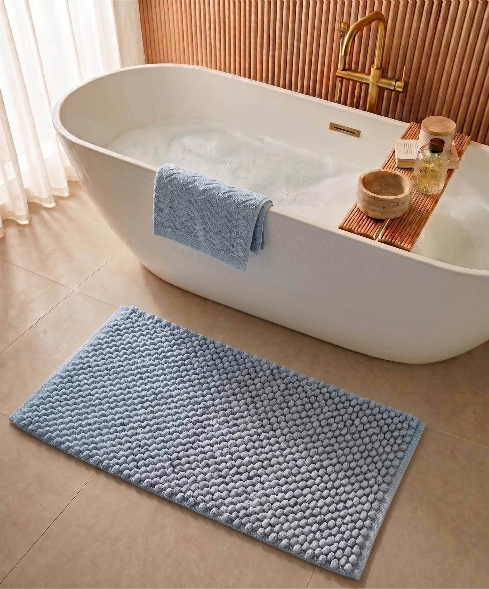 Badmat - Sensa blauw - sfeer Badmat - Sensa blauw - sfeer