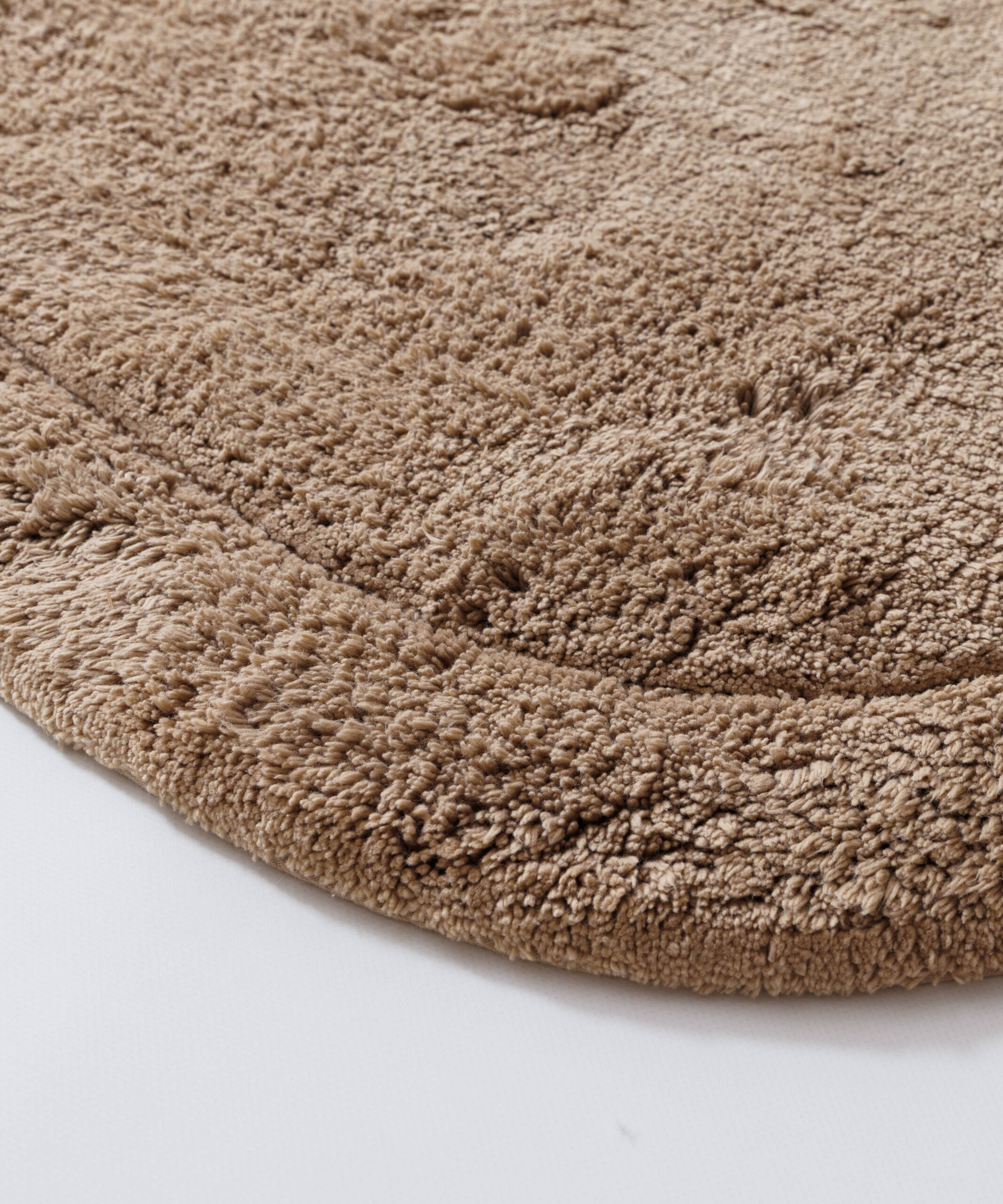 Badmat organisch - Lunja beige - close up Badmat organisch - Lunja beige - close up