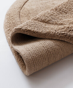 Badmat organisch - Lunja Pebble beige - close up, thumbnail