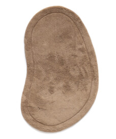 Badmat organische vorm - Lunja Pebble beige - overzicht, thumbnail
