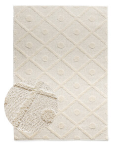 Scandinavisch vloerkleed - Arc Diamond crème - overzicht