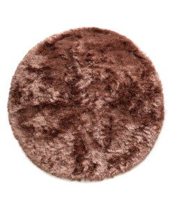 Velvet rond vloerkleed - Auréa roze - overzicht