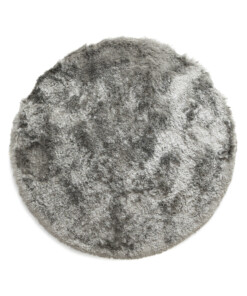 Velvet rond vloerkleed - Auréa zilver - overzicht