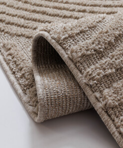 Scandinavisch vloerkleed - Arc Curve beige - close up, thumbnail Scandinavisch vloerkleed - Arc Curve beige - close up, thumbnail