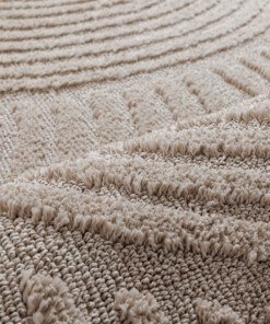 Scandinavisch vloerkleed - Arc Curve beige - close up, thumbnail Scandinavisch vloerkleed - Arc Curve beige - close up, thumbnail