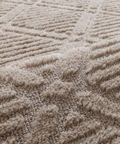 Scandinavisch vloerkleed - Arc Gem beige - close up, thumbnail Scandinavisch vloerkleed - Arc Gem beige - close up, thumbnail