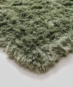 Velvet vloerkleed - Auréa saliegroen - close up, thumbnail