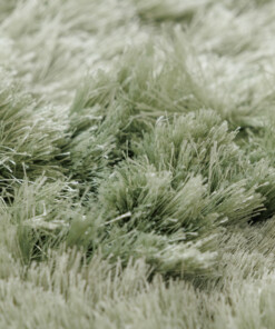 Velvet vloerkleed - Auréa saliegroen - close up, thumbnail