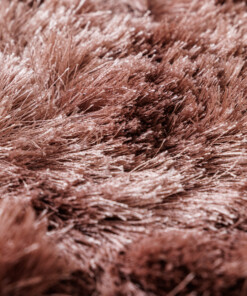 Velvet rond vloerkleed - Auréa roze - close up, thumbnail
