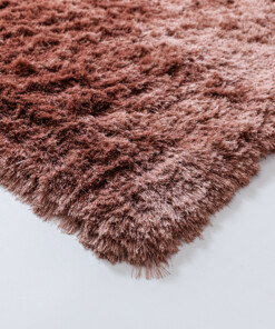 Velvet vloerkleed - Auréa roze - close up, thumbnail