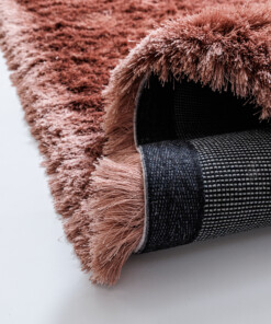 Velvet vloerkleed - Auréa roze - close up, thumbnail