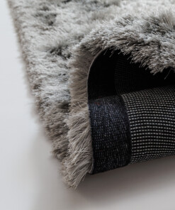 Velvet vloerkleed - Auréa zilver - close up, thumbnail